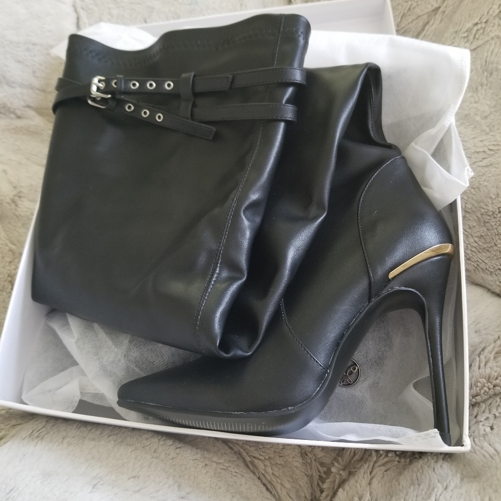 Stiletto heal Leather Boots